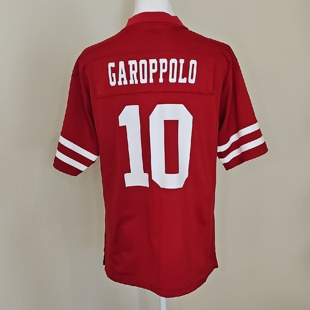 Nike NFL 49ers "On Field" Jimmy Garoppolo #10 Women's Jersey Red/White Size L - Picture 5 of 9